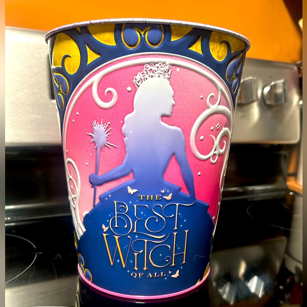 WICKED MOVIE AMC THEATRE POPCORN BUCKET. Brand new, metal.